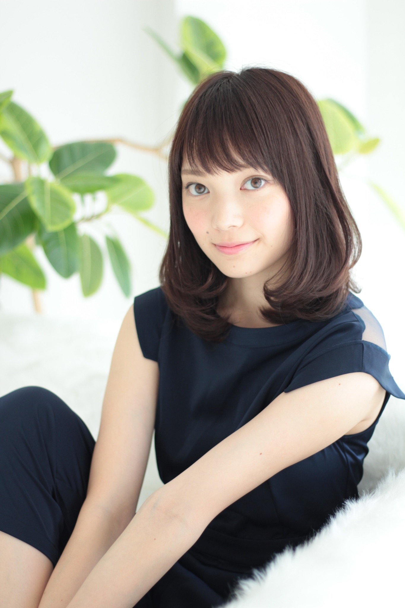 秋を感じる暗艶髪